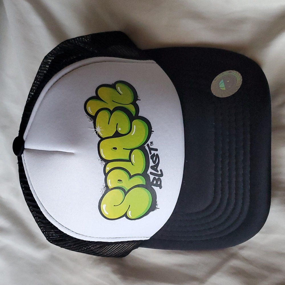 Splash Graffiti White and Black Trucker Hat